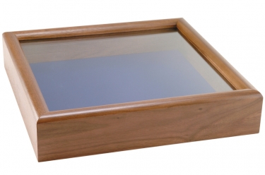 Solid Walnut Glass Front Shadow Box