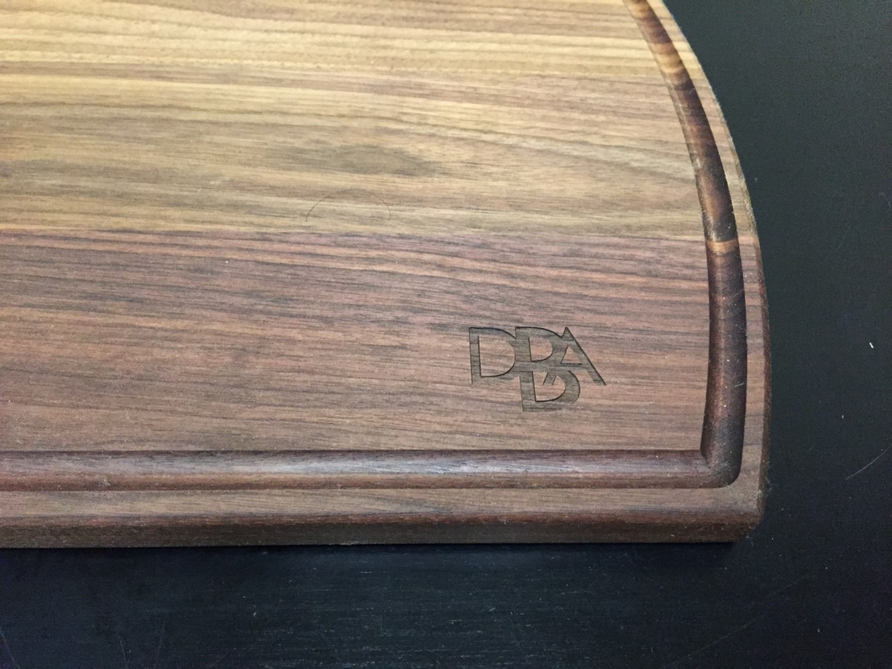 Example of Laser Engraved Logo - Moslow Wood Products (Virginia)