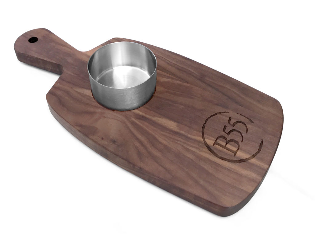 Solid Walnut Bread Tray with Laser Engraving & Food Safe Mineral Oil