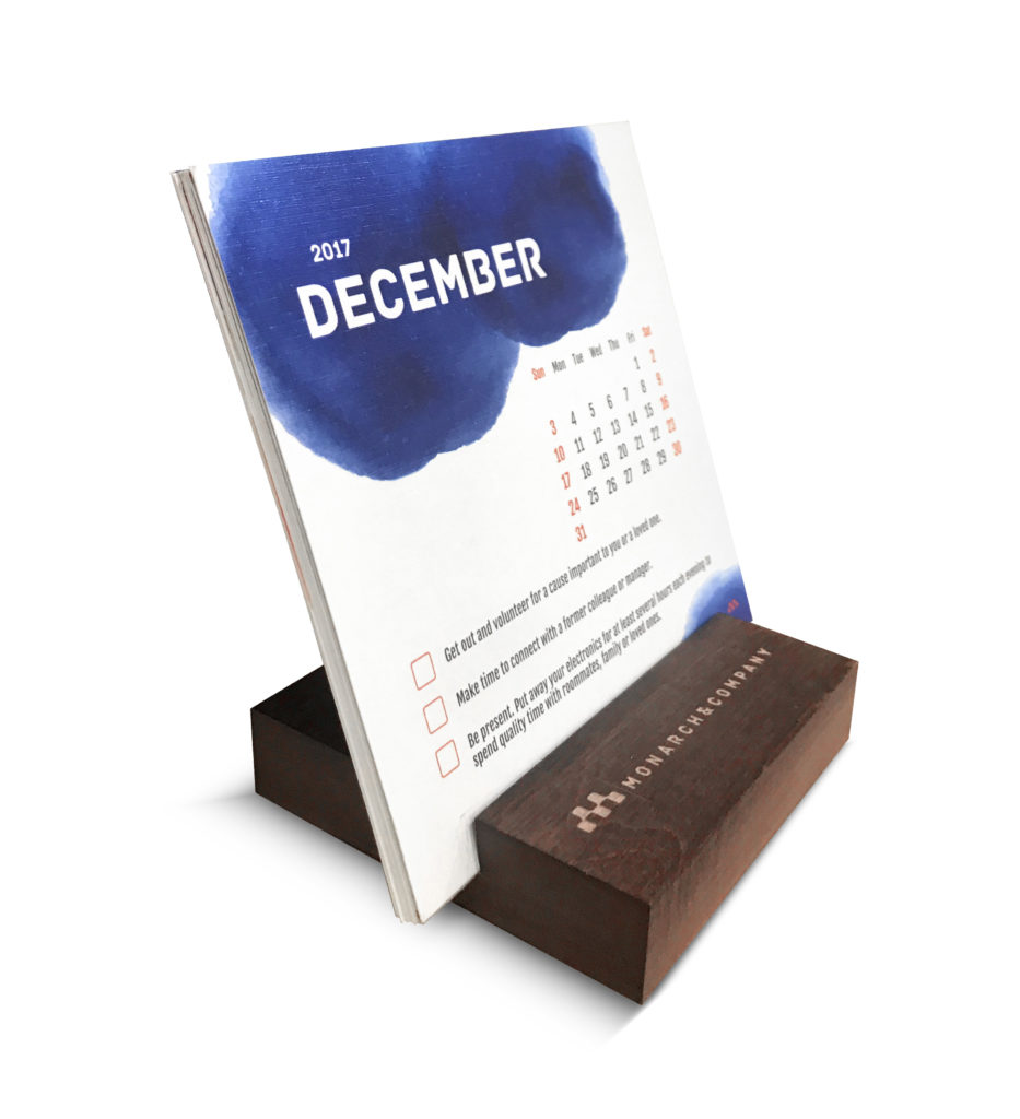 custom made desk calendar