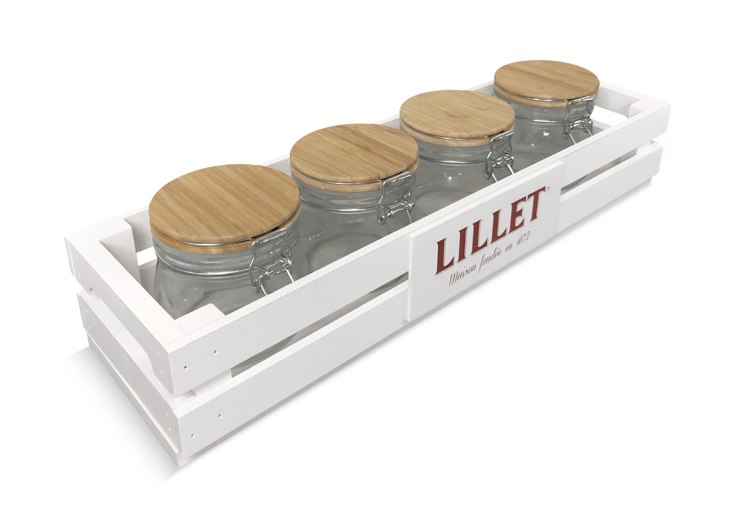 Custom bar caddy with Mason Jars Moslow Wood Products (Virginia)