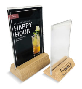 Hands-Free Menu Holders/Table Tents