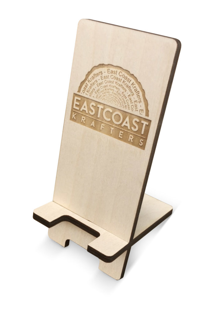 Phone Stand with Engraved Logo