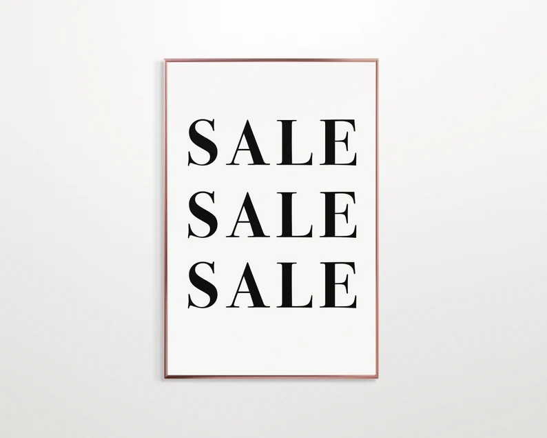 Blank Items On Sale